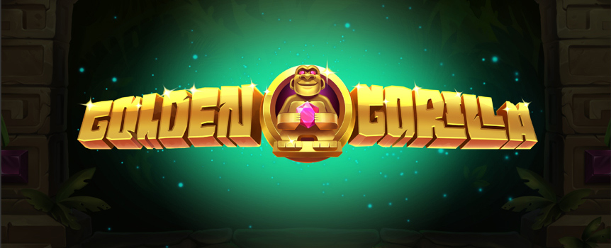 A gold, gorillas and an ancient temple all locked inside one pokie! The Golden Gorilla pokie is light on bananas and big on the riches. Five reels, three paylines and filled with free spins, bonus rounds and expanding wilds!