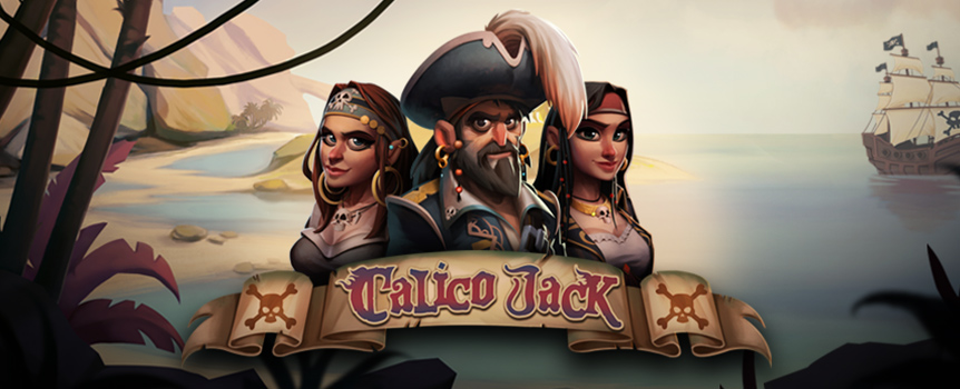 Free Spins, a Gamble Feature to Double your Wins, plus the chance to score Payouts 5,000x your stake - only with Calico Jack!