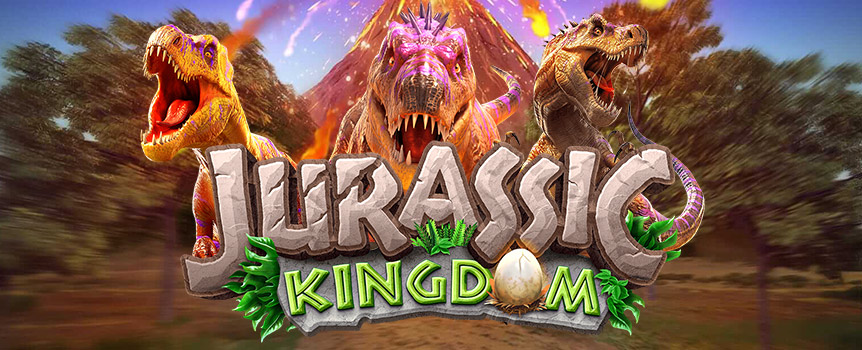 Jurassic Kingdom will take you back in time to an era filled with Dinosaurs, Free Spins, and Multipliers - as well as huge Payouts up to 6,684x your stake!