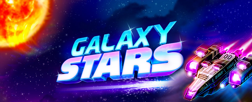 Play the Galaxy Stars pokie at Joe Fortune.
