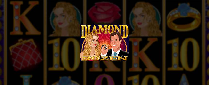 According to 007 diamonds are forever but in this little gem there are a dozen on offer in this Vegas-style slot. All the winning angles sparkle in this 5-reel, 20-line adventure. Keep your wits about you and a good jeweller handy as you hunt for blue and white diamond symbols. Blue diamond symbols add up to free games and more chances to strike gold. White diamonds are your best friend as they give you a chance to multiply your winnings. Get that winning twinkle in your eye in this fast paced slot. Don’t be shy, give it a bash and get your bling on.